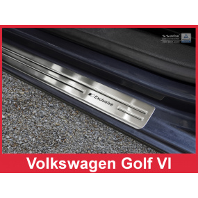 Nerez ochranné lišty prahu dveří 4ks Volkswagen Golf 6 2008-16