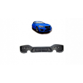 Difuzor BMW 1 F20 F21 Facelift Zadní Matná Černá Difuzor BMW 1 F20 F21 Facelift Zadní Matná Černá