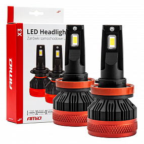 Automobilové LED žárovky série X3 H8 H9 H11 H16 6500K Canbus