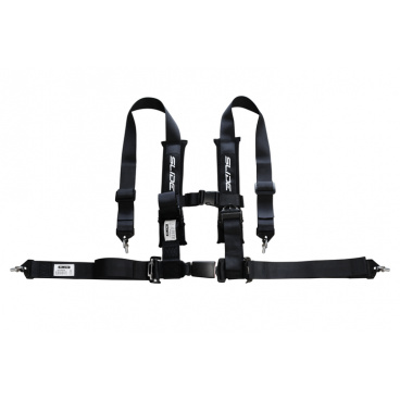 Sportovní pásy Slide 4p 2" Černé Homologace E4