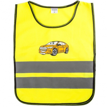 Originální detská reflexní vesta Škoda vel. S s logem Enyaq Originální detská reflexní vesta Škoda vel. S s logem Enyaq