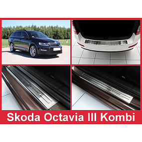 Sada nerez doplňků 5 ks Škoda Octavia III kombi 2013-16