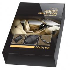 Luxusní 100% kožený voňavý balíček Gold Star