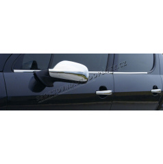 Peugeot 407 - NEREZ chrom lišty bočních oken - OMSA LINE