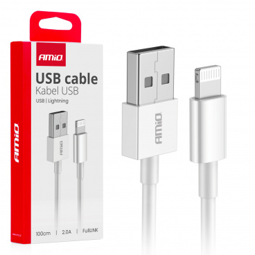 Kabel pro nabíjení USB-A - LIGHTNING IPHONE 2A 100cm FullLINK