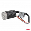 Výstražná lampa kulatá oranžová LED R65 12V 24V 12W