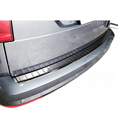 Nerez kryt zadního nárazníku chrom/černý Omtec VW Caddy 2015-20