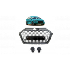 Gril Audi A3 8V Facelift Lesklá Černá