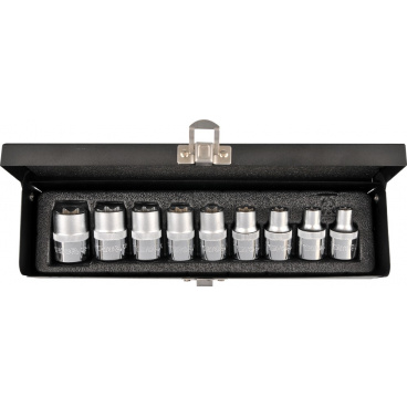 Sada nástavců 1/2" TORX 9 ks E10-E24 Sada nástavců 1/2" TORX 9 ks E10-E24