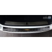 Nerez kryt- černá ochrana prahu zadního nárazníku Audi A4 B9 Avant 2015-16