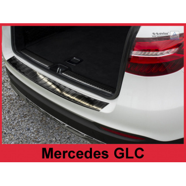 Nerez kryt-černá ochrana prahu zadního nárazníku Mercedes GLC 2015+ Nerez kryt-černá ochrana prahu zadního nárazníku Mercedes GLC 2015+