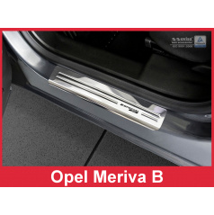 Nerez ochranné lišty prahu dveří 4ks Speciální edice Opel Meriva B 2010-16