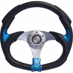 Sportovní volant R1 Sport-modrý-pvc