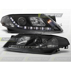 RENAULT LAGUNA 2001-05 PŘEDNÍ ČÍRÁ SVĚTLA DAYLIGHT LED BLACK