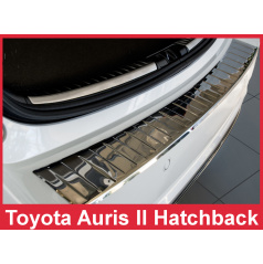 Nerez kryt- ochrana prahu zadního nárazníku Toyota Auris II Htb. 2015+