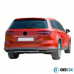Nerez leštěná hrana zadního nárazníku Omtec VW Passat  kombi 2014-23 vč. Alltrack
