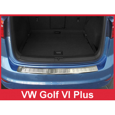 Nerez kryt- ochrana prahu zadního nárazníku Volkswagen Golf VI Plus 2009-12