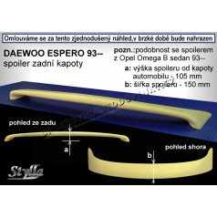 DAEWOO ESPERO  (93-97)   spoiler zad.  kapoty (EU homologace)