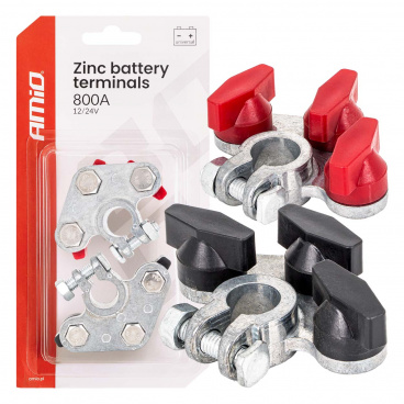 Zinkované svorky baterie 800A 2 ks. AMIO-04391