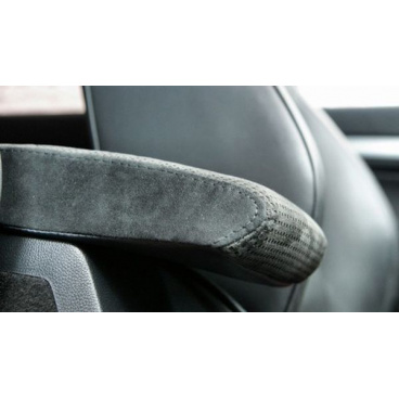 Škoda Octavia II 04-09 - PERFORATED potah loketní opěrky Jumbo Boxu z ALACANTARY - BLACK/WHITE Škoda Octavia II 04-09 - PERFORATED potah loketní opěrky Jumbo Boxu z ALACANTARY - BLACK/WHITE