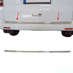 VW Transporter / Caravelle T5  nerez chrom spodní lišta 5.dveří Omtec