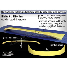 BMW 5/E39 SEDAN spoiler zad. kapoty (EU homologace)