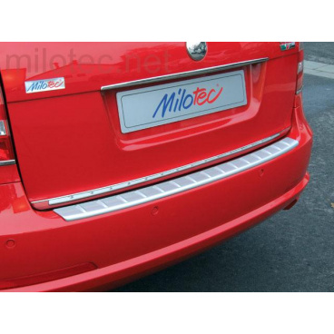 Práh pátých dveří s výstupky, ABS-stříbrný, Škoda Octavia II. Limousine Facelift Práh pátých dveří s výstupky, ABS-stříbrný, Škoda Octavia II. Limousine Facelift