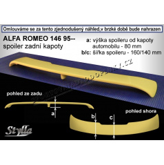 Alfa Romeo 146 95-00 křídlo zadní kapoty AL32L
