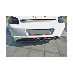 Splitter Porsche Cayman S 987C Tył Boczne Gloss Black