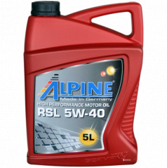 Motorový syntetický olej Alpine RSL 5W-40 