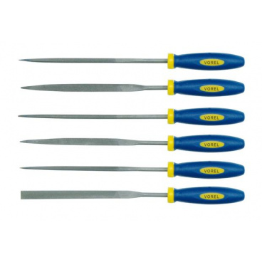 Sada pilníků jehlových 160 mm 6 ks VOREL Sada pilníků jehlových 160 mm 6 ks VOREL
