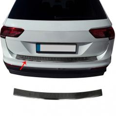 Nerez kryt zadního nárazníku Omtec VW Tiguan II 2016+ broušený černý