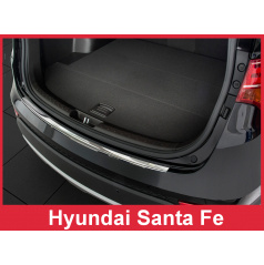 Nerez kryt- ochrana prahu zadního nárazníku Hyundai Santa Fe 2011-16