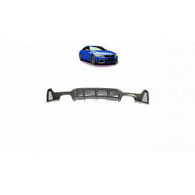 Difuzor BMW 4 F32 F33 F36 Zadní Carbon Look Difuzor BMW 4 F32 F33 F36 Zadní Carbon Look