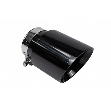 Koncovka tlumiče 101mm vstup 76mm Lesklá černá