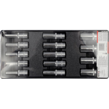 Vložka do zásuvky - klíče nástrčné hluboké 8-21mm 14ks Vložka do zásuvky - klíče nástrčné hluboké 8-21mm 14ks