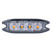 Výstražná plochá záblesková lampa 4 LED R65 R10 12-24V 