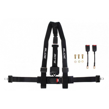 Sportovní pásy Slide 3p 2" Černé Homologace E4