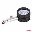 Analogový tlakoměr manometr s otočnou hlavicí a resetovacím ventilem AMIO-04469