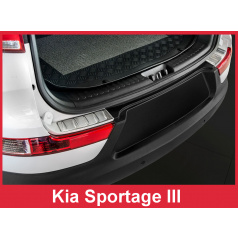 Nerez kryt-ochrana prahu zadního nárazníku Kia Sportage III 2010-15