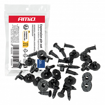 Sada rozpěrných hmoždinek 20 mm 19 mm 8 mm ⌀ 9 mm 20 ks. Sada rozpěrných hmoždinek 20 mm 19 mm 8 mm ⌀ 9 mm 20 ks.