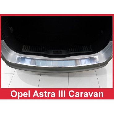 Nerez kryt- ochrana prahu zadního nárazníku Opel Astra III H Kombi 2004-12