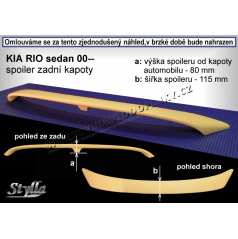 KIA RIO SEDAN (00+)  spoiler zad.  kapoty KR1L