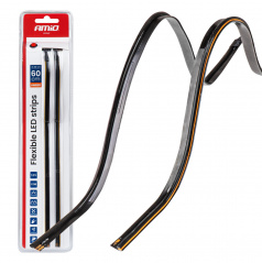 LED COB pásky do auta boční oranžové 2x30cm 12V AMIO-04574