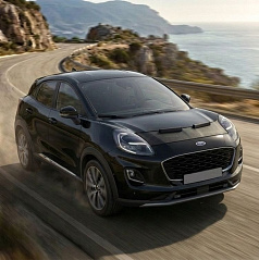 Převlek přední části kapoty černý Ford Puma 2019–24