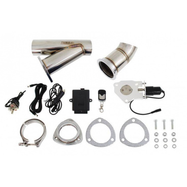 Elektrická výfuková klapka, kompletní set s potrubím 64 mm