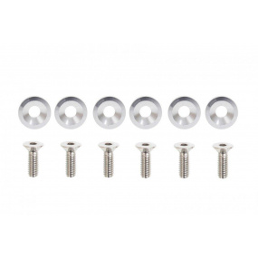 Śrubki, podkładki ozdobne M8x1.25 15mm D1 Silver