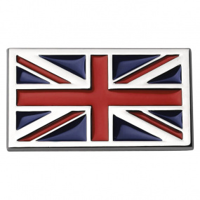 Znak BRITISH FLAG chrom provedení s podlepením