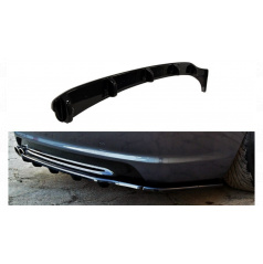 Splitter BMW 3 E46 M-Pack Zadní Středový s Difuzorem Lesklá Černá