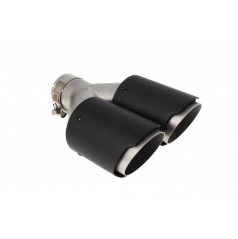 Koncovka tlumiče 101mmx2 vstup 76mm Carbon Mat